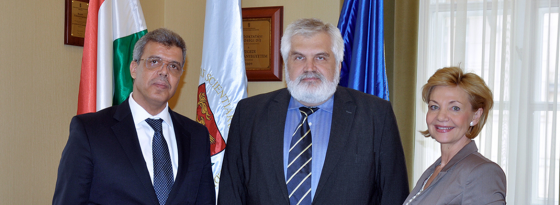 Abderraouf Betbaleb Tunézia nagykövete Szegeden 2015.04.08.